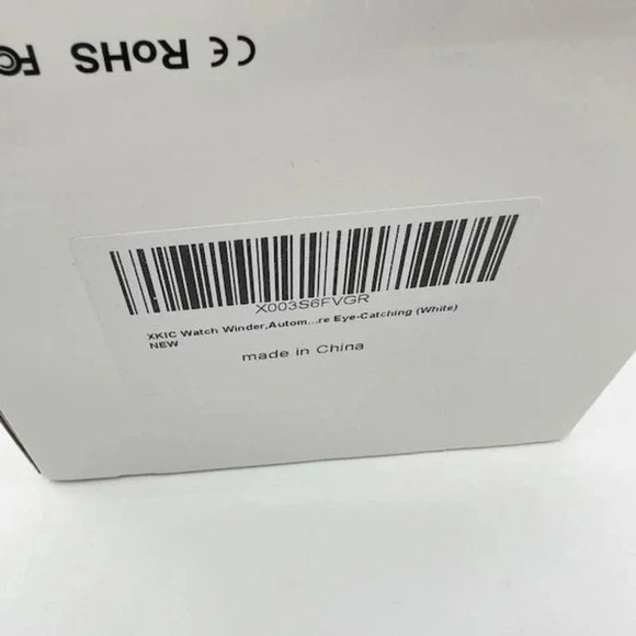 NEW XKIC Automatic Watch Winder Box Craft for Single Watch YBQ01 White - Picture 3 of 4